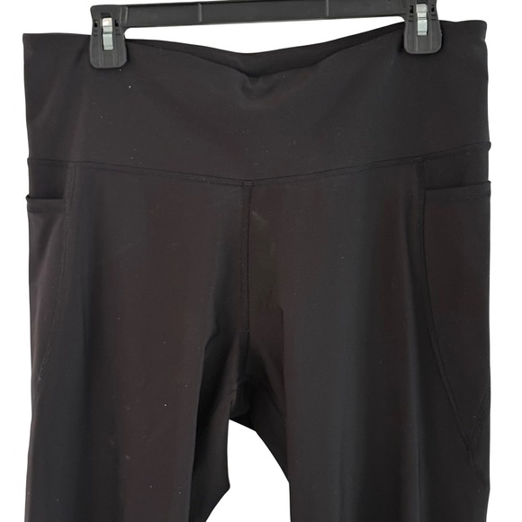 Old Navy Women's XL Active Elevate Go-Dry Black Capri Leggings with Pockets - Picture 6 of 12
